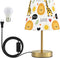 ALAZA Table Lamp for Bedroom Nightstand Cartoon Giraffe Lion Forest Bedside Lamp