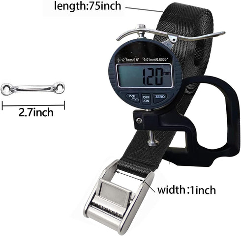 Battery Tie Down Straps for Boats, Stainless Steel Cam Buckle Straps, Cooler Tie Down Kit with Brackets and Screws