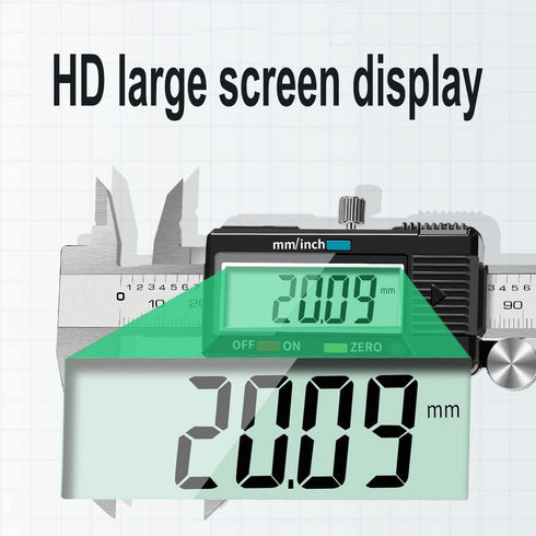 Digital Caliper: YKLSXKC 0-6" Electronic Measuring Tool with Large LCD Screen