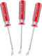 3pcs Tack Lifter, Nail Staple Puller Remover Tool, V Tip Pry Screwdriver for Tack Rivet Removal (7.4" Length)