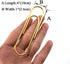 HAHIYO Paperclips 4 inch (100mm) Extra Large Paper Clips Sturdy Bright Gold Vinyl Coated Prevent Scratching Tearing The Pages for Bookmark Organize Home Office School 14 Pack by HAHIYO