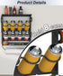 8 2 Spray Paint Can Holder with Paper Towel Holder for Home Garage Organizer, Wall Mount Paint Bottle Tool Utility
