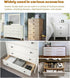Metal Drawer Slide Replacement for Various Dressers and Nightstands, Drawer Track and Rail Kit with Metal Support Plate