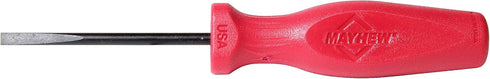 Mayhew Tools 27311 USA Slotted Screwdriver, Red, 3-Inch x 3/16-Inch