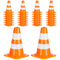 TAHULIK 70Pcs Mini Traffic Cones, 1" Orange Miniature Traffic Signs, Tiny Roadblock Construction