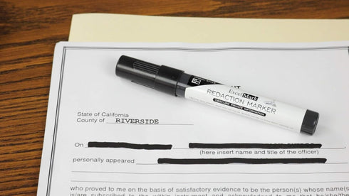 ExcelMark Security Redaction Marker - 6 Pack