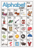 SANTSUN 26 Alphabet Educational Preschool Poster for Toddler and Kid, School Decorations for Kindergarten