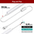4-Pack 4FT, 20W, 6500K 2200LM, T5 LED Shop Lights Linkable Utility Fixtures for Under-Cabinet Lighting, Kitchen
