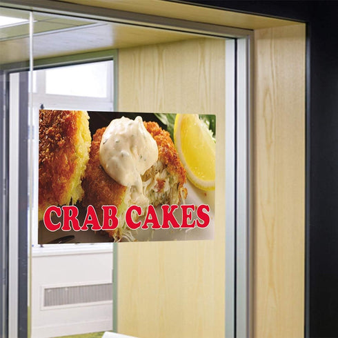 Fastasticdeals 36x24Inches Decal Stickers Multiple Sizes Crab Cakes Outdoor Advertising Printing C Industrial Vinyl
