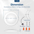 6 Pack 5/6 Inch Dimmable 2700K/3000K/4000K/5000K/6000K 15W=110W, 1100LM, Amico LED Disk Lights, Flush Mount