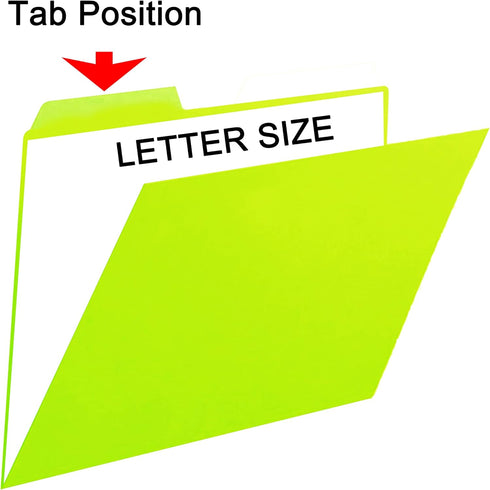 Youngever 10 Pack Plastic Tab Folders, Heavy Duty Plastic Tab Folder in 5 Colors