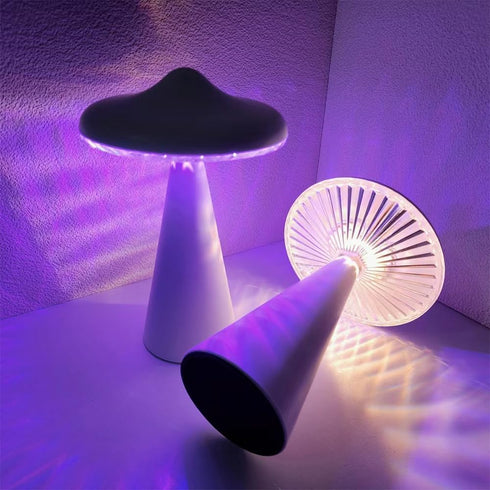 ANQIA 3 UFO Led Night Light for Kids,Flicker-Free USB Rechargeable Light Bedside Desk Lamps with Lighting Modes