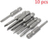 YXQ 4mm Slotted Screwdriver Bits, 1/4 Hex Shank Flat Head, 2 inch Length, 10Pcs