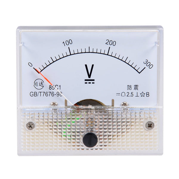 uxcell DC 0-300V Analog Panel Voltage Gauge, Volt Meter 85C1 with 2.5% Error Margin