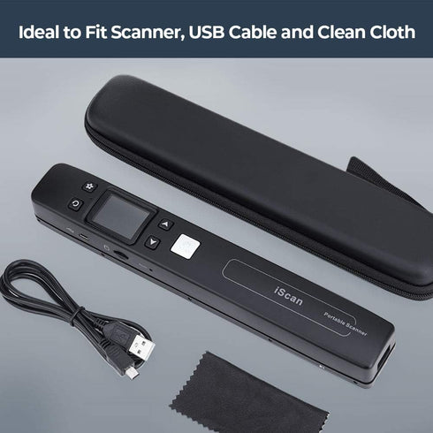 MUNBYN 10.5 1.6 1.2 x x Hard Travel Case for Iscan/Vupoint/ Magic Wand Portable Scanner, Shockproof/Water