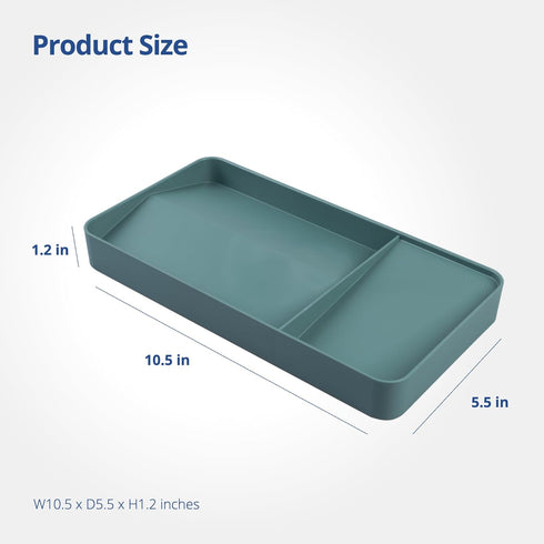 BLUE GINKGO Desk Organizer Tray - Office Supplies, Pencil Holder, Pen Holder for Desk Accessories (Made in Korea) -