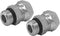 (2-PACK) 6900-06-06-O Hydraulic Adapter Fitting 3/8" Male O-Ring Boss × 3/8" NPSM Female Pipe Swivel