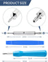 T6 T15 20Pcs Reset, Doorbell Screwdriver Replacement Kits, Double-Ended Torx Video Doorbell Camera Screwdriver