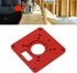 Router Table Insert Plate, Aluminum Alloy Router Plate Wood Tool, Universal Design Accessory for Woodworking, Red