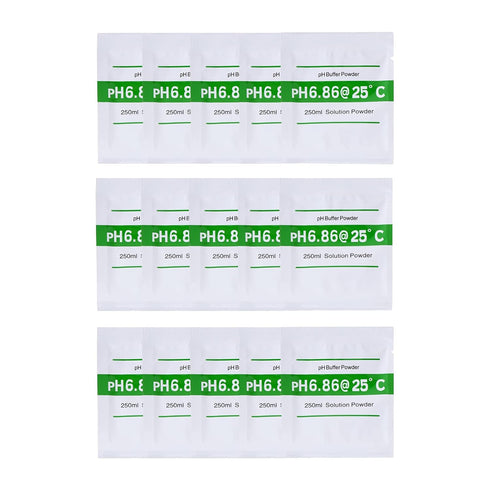 Nynelly Only 6.86,15pcs pH Meter Buffer Solution Powder for Precise and Easy for