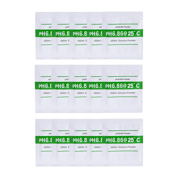 Nynelly Only 6.86,15pcs pH Meter Buffer Solution Powder for Precise and Easy for