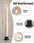 6 9.6" 6 Da by Flameless Window Candles with Remote Control & Timer, Surround String Lights, Battery Powered, Christmas