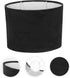 NUOBESTY Oval Fabric Lamp Shade for Desk and Floor Lamps Cloth Cover Compatible Black Exterior with White Interior