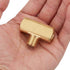 2 PCS Brass Pipe Fitting Barstock Male Branch Tee T Adapter 1/4" NPT Female x 1/4" NPT Male (Pack of 2)