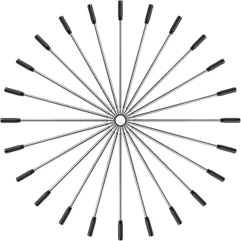 DunBong Black Ink Refill Pack of 5, Replaceable Medium Point Ballpoint Pen Refills