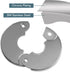 Plumbing Cover Plates, Stainless Split Flange, Hinged Floor and Ceiling Plates for 21mm Dia Pipe, Chrome Finish, 2 PCS