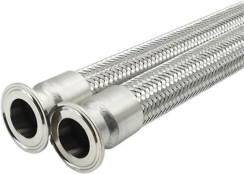 SAHUL 1pcs 1.5" 2" 304 (19-45mm 300-2000mm Brewing/Dairy(800mm,OD19mm TC50.5) & Tri Clamp Flexible Hose - Stainless