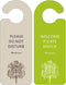 Do Not Disturb Door Hanger Sign, Please Do Not Disturb Door Knob Sign for Office, Home, Clinic, 2 Pack (Grey and Green)