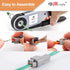 JRready ST6141 DTM Connector Kit, 2-12 Pin Grey IP67 Waterproof Connectors with 35 Pairs Barrel Style Solid Contacts