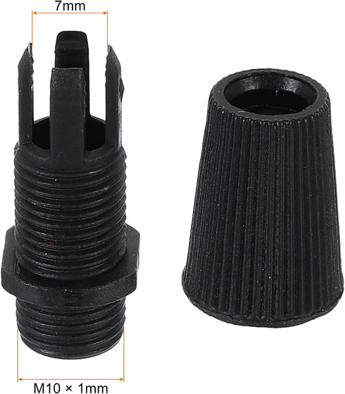 PATIKIL 10Pcs Lighting Cord Grips Connector, Carbon Steel Light Cable Glands, for Wiring Hanging Light Ceiling Pendant