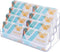 Plastic Business Card Holder for Desk, Clear Acrylic Organizer, 8 Pockets 4 Layers Display Stand for Office