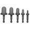 HVAC Copper Tube Flaring Tool Set, 5PC Drill Bit Set for Air Conditioner Repairing, Includes 3/4 to 1/4 Sizes