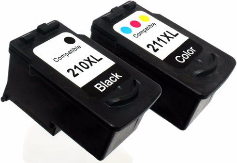 Remanufactured Ink Cartridge Replacement for Canon PG-210XL and CL-211XL | for Canon MX320 MX420 MX340 iP2700 MP495