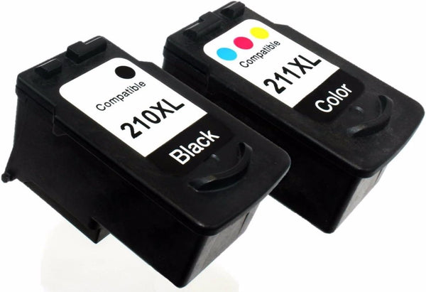 Remanufactured Ink Cartridge Replacement for Canon PG-210XL and CL-211XL | for Canon MX320 MX420 MX340 iP2700 MP495