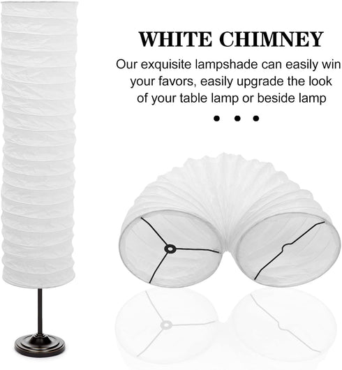 Modern European Paper Floor Lamp Shade Decorative Protector for Living Room Bedroom Study Easy to Install for Home
