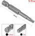 uxcell 5 Pcs T20 Magnetic Torx Screwdriver Bits, 1/4 Inch Hex Shank 2-inch Length S2 Power Tool by uxcell