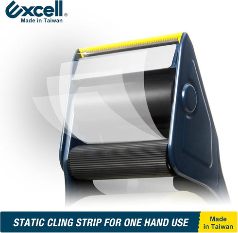 Excell Lightweight Packaging Tape Dispenser, 2 Inch Wide Hand-held Tape Gun for Office Moving and Mailing (1 Gun + 2