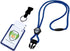 Specialist ID Vertical Top Load Badge Holder, Hard Plastic with Heavy Duty Breakaway Lanyard, Royal Blue