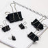 Binder Clips Paper Clamps, 300 Pack, Assorted Sizes (Black), Jumbo, Large, Medium, Small, Mini, Micro
