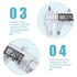 Digital Caliper Measuring Tool, 6 Inch Stainless Steel Vernier Caliper with Large LCD Screen for DIY/Household
