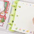 Mini Transparent Binder Notebooks with Keychain, Soft Plastic PVC, 3 Round Rings, Binder Planner Cover with Inner Papers