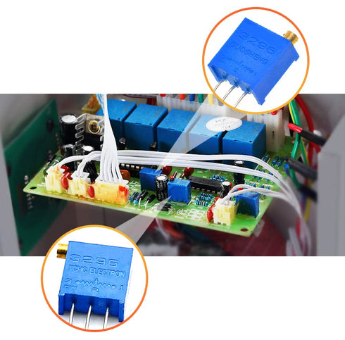 Fielect 50Pcs 10K Ohm Multiturn Trimmer Potentiometer, High Precision Variable Resistor 3296W Potentiometer