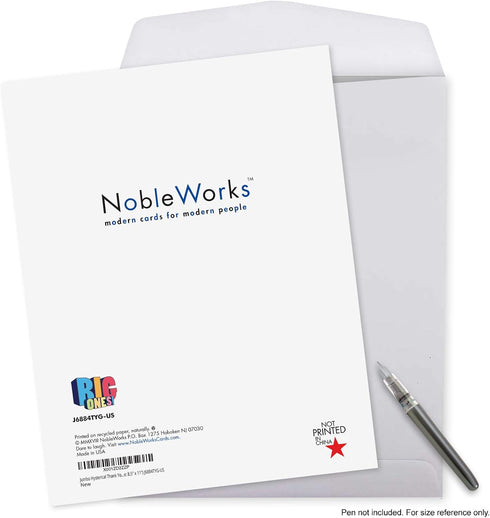 8.5 11 Inch) J6884TYG-US NobleWorks - Coach Thank You Greeting Card with Envelope Group, Coworker, Gang (Big x Big