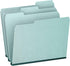 Pendaflex 1" Expansion Pressboard File Folders, Letter, Blue, 25/Box (9200T 1/3)