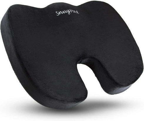 Tailbone Upgraded Memory Foam Seat Cushion, for Sciatica, Back, Hip, and Pain Relief, Firm Comfortable, Support