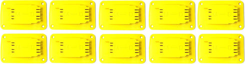 Yellow Plastic Power Tool Holder Mount for Milwaukee M18 or Dewalt 20V 12V Power Drill, 10 Pack
